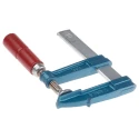 RS PRO Chrome Finish Steel F Clamp 100 mm Jaw Opening 80 mm Jaw Depth RS PRO 829-6186