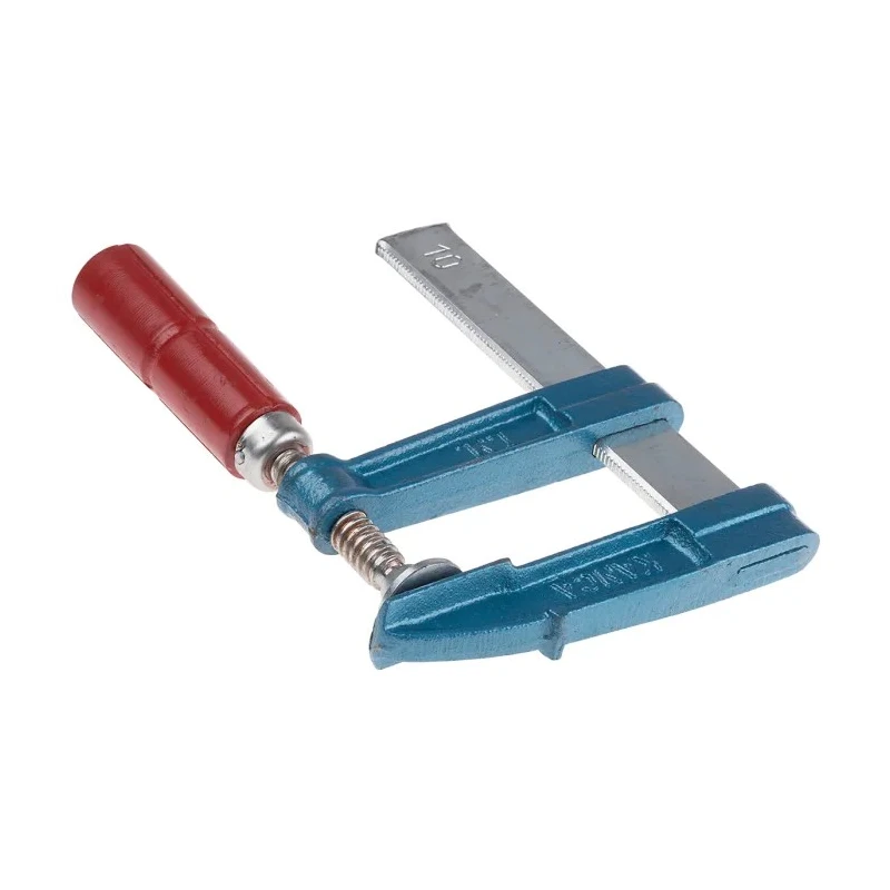 RS PRO Chrome Finish Steel F Clamp 100 mm Jaw Opening 80 mm Jaw Depth RS PRO 829-6186