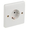 MK Electric 16A White 1 Gang Plug Socket Logic Plus Indoor Type F K4150 WHI