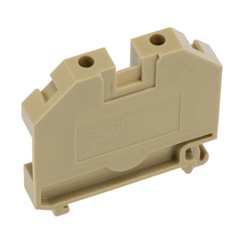 Weidmüller RSF 3/35 Series Feed Through Terminal Block Yellow, Beige, 690V, 32A, 0.5–4 mm², 1-Level, Solder 9501160000