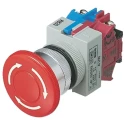 Idec TW Series Twist Release Emergency Stop Push Button Panel Mount 22mm Cutout 1 NC IP65 AVW401-R