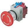 Idec TW Series Twist Release Emergency Stop Push Button Panel Mount 22mm Cutout 1 NC IP65 AVW401-R