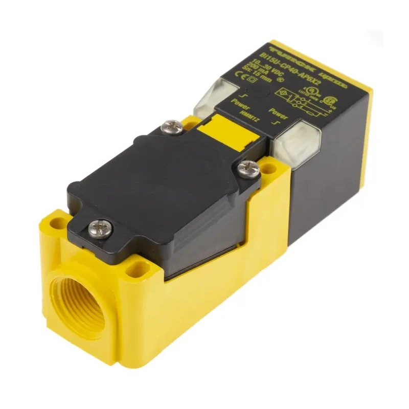 Turck Block Inductive Proximity Sensor M12 Thread, PNP Output, 30V DC, 15 mm Detection, IP68 Rated BI15U-CP40-AP6X2