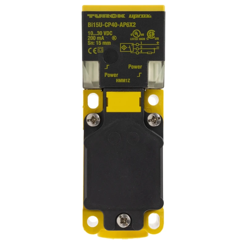 Turck Block Inductive Proximity Sensor M12 Thread, PNP Output, 30V DC, 15 mm Detection, IP68 Rated BI15U-CP40-AP6X2