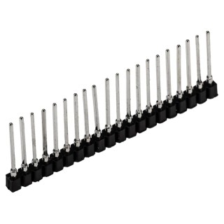 Winslow W366 Series Straight Through Hole Socket Strip 20-Contact 1 Row 2.54 mm Pitch Wire W36620T3RC