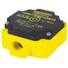 Turck Block Inductive Proximity Sensor 1/2-14 NPT in Thread, Flush Mount, 250V AC/DC, 500mA, 40mm Detection BI40-CP80-FZ3X2