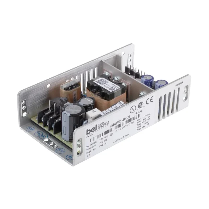 BEL POWER SOLUTIONS INC Switching Power Supply 4 Outputs 12V 55W 90-264V AC U Bracket MAP55-4002