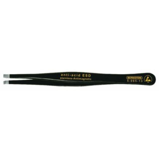 Bernstein 120mm Stainless Steel Pointed ESD Safe Tweezer 5-065-13