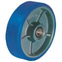 LAG Blue Polyurethane Trolley Wheel 125mm Diameter 40mm Width 400kg Load Capacity 37010CC