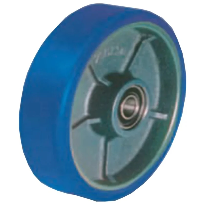 LAG Blue Polyurethane Trolley Wheel 125mm Diameter 40mm Width 400kg Load Capacity 37010CC