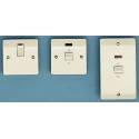 MK Electric 20A 2 Gang Fused Spur Flush Mount IP2X White Semi Gloss 