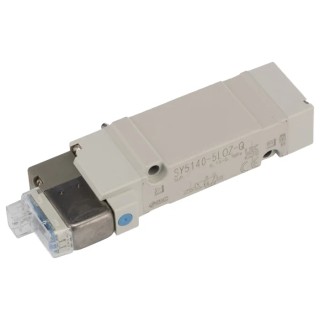SMC Pneumatic Solenoid Valve 24V DC, 5 Ports, 2 Positions, Base Mount Die Cast Aluminium Body SY5000