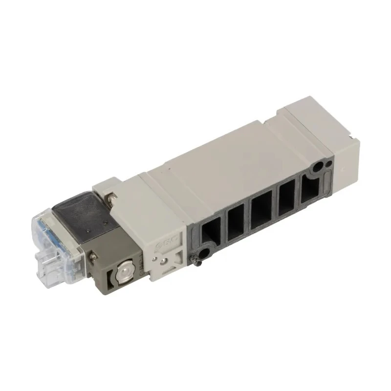 SMC Pneumatic Solenoid Valve 24V DC, 5 Ports, 2 Positions, Base Mount Die Cast Aluminium Body SY5000