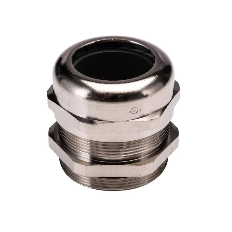 Lapp SKINTOP MS-SC Series EMC Cable Gland, Nickel-Plated Brass, M50 Thread Size 53112670