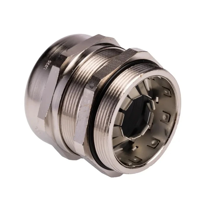 Lapp SKINTOP MS-SC Series EMC Cable Gland, Nickel-Plated Brass, M50 Thread Size 53112670