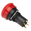 Omron Emergency Stop Push Button Panel Mount, Twist Release, 16 mm Cutout, 3 NC Contacts, IP65 A165E-S-03U