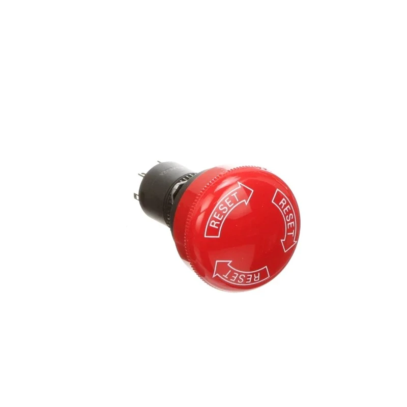Omron Emergency Stop Push Button Panel Mount, Twist Release, 16 mm Cutout, 3 NC Contacts, IP65 A165E-S-03U