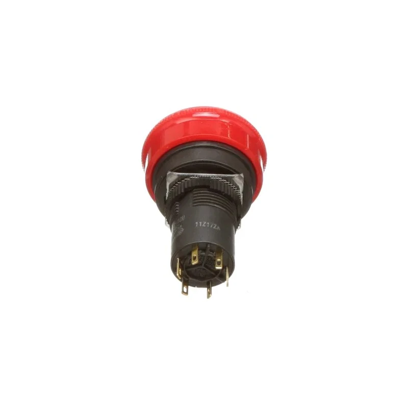Omron Emergency Stop Push Button Panel Mount, Twist Release, 16 mm Cutout, 3 NC Contacts, IP65 A165E-S-03U