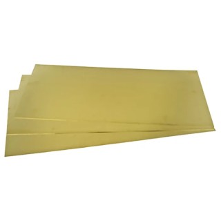 RS PRO Solid Brass Metal Sheet 600 mm x 300 mm x 0.7 mm Thickness 841-1893