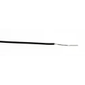 RS PRO Black 0.12 mm² Hook Up Wire, 26 AWG, 7/0.15 mm Core Strands, 100 m Length, Silver Plated Copper Conductor 841-7181