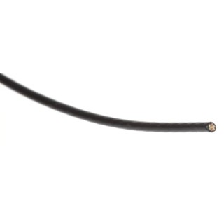 RS PRO Black 0.22 mm² Hook Up Wire, 24 AWG, 7/0.2 mm Core Strands, 100 m, Polytetrafluoroethylene, Model 841-7223