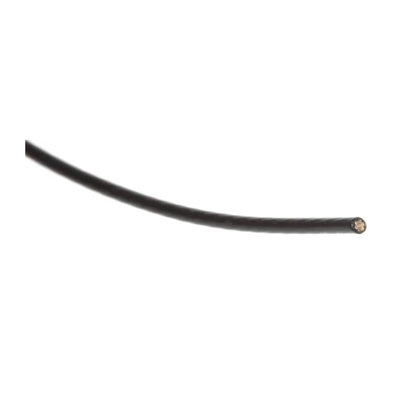 RS PRO Black 0.22 mm² Hook Up Wire, 24 AWG, 7/0.2 mm Core Strands, 100 m, Polytetrafluoroethylene, Model 841-7223
