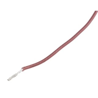 RS PRO Brown 0.6 mm² Hook Up Wire, 20 AWG, 19/0.2 mm Core Strands, 100 m, Polytetrafluoroethylene 841-7324