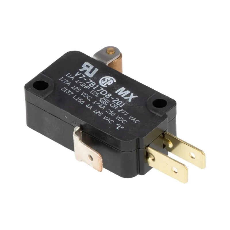 Honeywell Technologies Roller Lever Miniature Micro Switch, Quick Connect Terminal, 11A 125 V SPDT V7-7B17D8-201