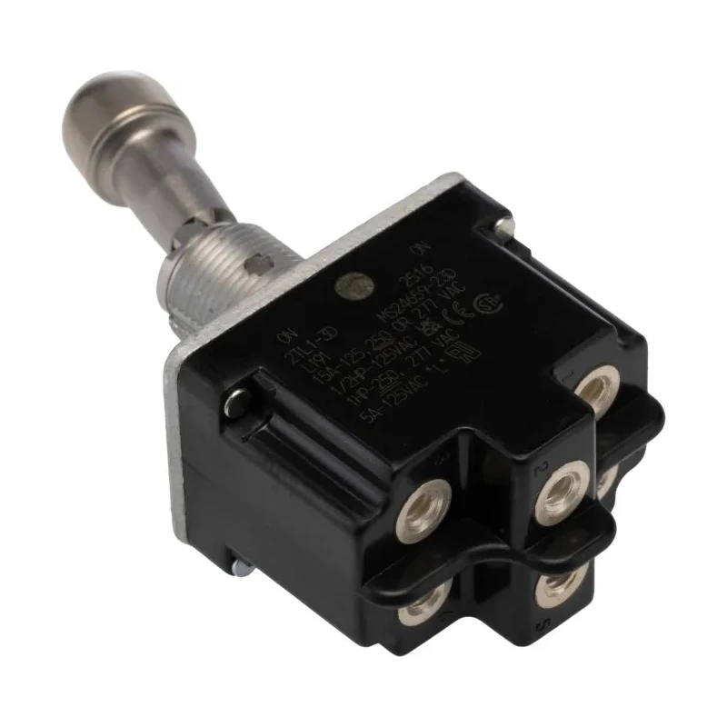 Honeywell Technologies Toggle Switch Panel Mount, DPDT, On-On Operation, Screw Terminal, 28V DC, 277V AC 2TL1-3D