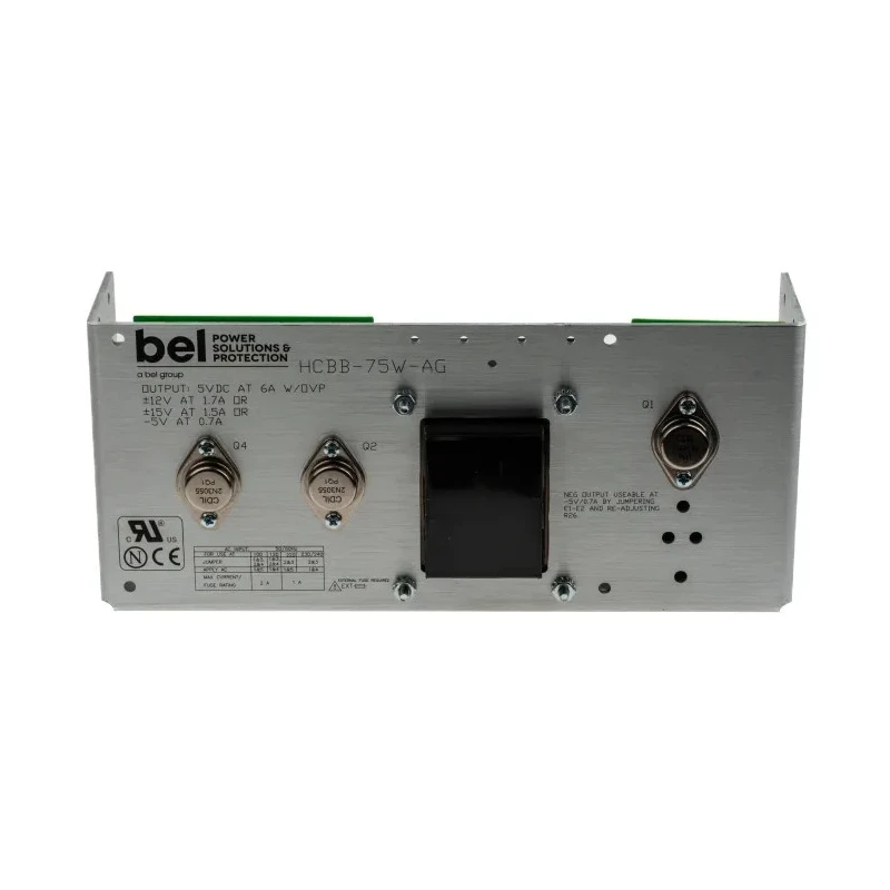 BEL POWER SOLUTIONS INC Open Frame 3 Output Linear Power Supply 700A Output, 12 V, 53 W HCBB-75W-AG