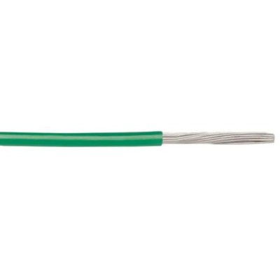 Alpha Wire Hook Up Wire PVC Series Green 0.05 mm² 30 AWG 7x0.10 mm Copper Stranded 30 m 300V 105°C 3047 GR005