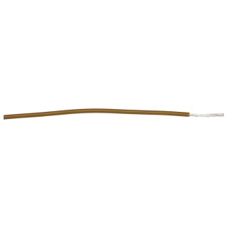 Alpha Wire Hookup Wire PVC Series Brown 0.35 mm² 22 AWG 7x0.25 mm Core Strands 305 m Polyvinyl 3051 BR001