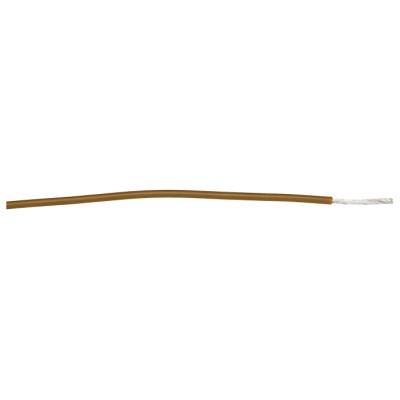 Alpha Wire Hookup Wire PVC Series Brown 0.35 mm² 22 AWG 7x0.25 mm Core Strands 305 m Polyvinyl 3051 BR001