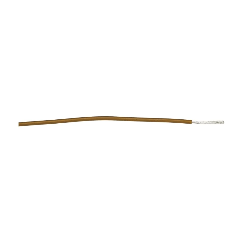 Alpha Wire Hookup Wire PVC Series Brown 0.35 mm² 22 AWG 7x0.25 mm Core Strands 305 m Polyvinyl 3051 BR001