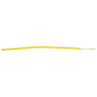 Alpha Wire Hookup Wire PVC Series Yellow 0.35 mm², 22 AWG, 7x0.25 mm Core Strands, 305 m, 300V, Flame Retardant 3051 YL001