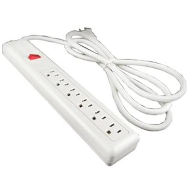 Wiremold 6 Socket NEMA 5-15R Extension Lead 4.6 m Cable Length 120V 836-1467