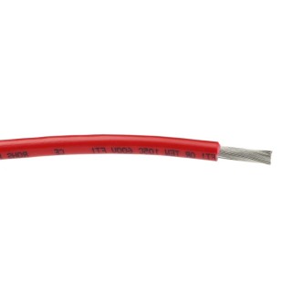Alpha Wire Hookup Wire PVC Series Red 5.2 mm² 10 AWG Tinned Copper, 600V, 30m Length, 105°C Max, Model 3081 RD005