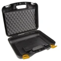 RS PRO Plastic Tool Box Black Yellow with 11 Compartments 387 mm x 130 mm x 340 mm 838-6529