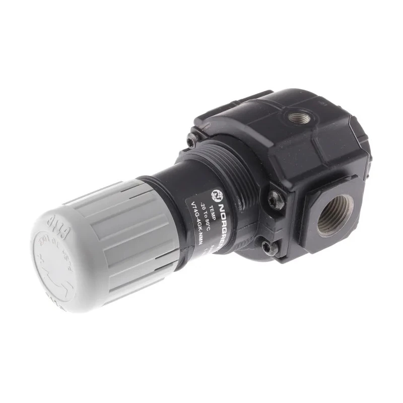Norgren 1/2 in Threaded Pneumatic Pressure Relief Valve Aluminium Body Nitrile Rubber Seal 10 bar NorgrenV74G