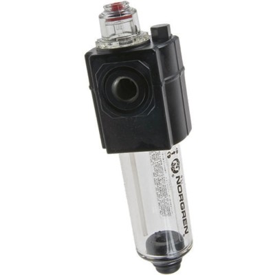Norgren 3/8 in Pneumatic Air Lubricator 10 bar, Transparent Polycarbonate Bowl, Micro-Fog Oil Feed L72M-3GP-ETN