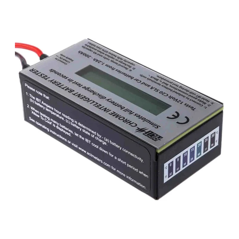 ACT Meter 12V Lead Acid Battery Tester with Temperature Compensation CHROME-IBT