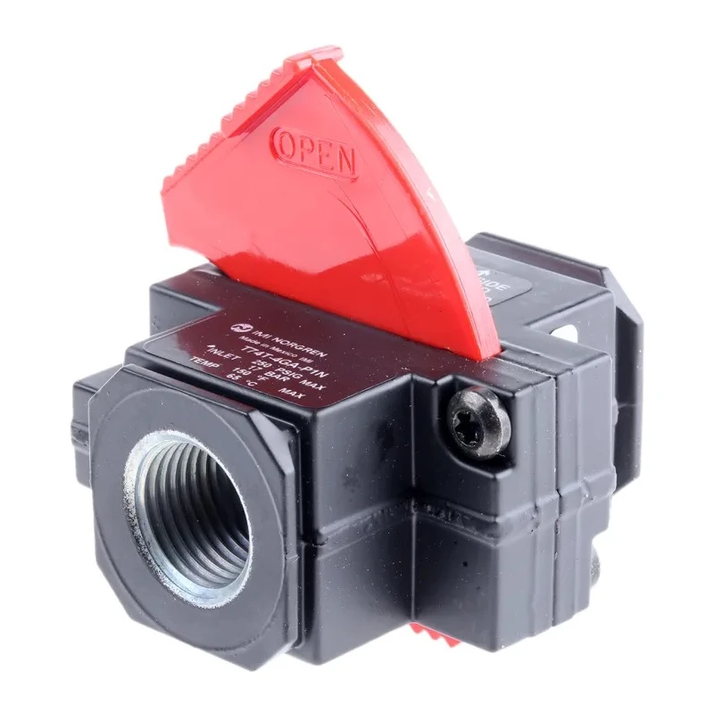 Norgren Pneumatic Shuttle Valve OR Logic Function 17 bar Max Operating Pressure T74T-4GA-P1N