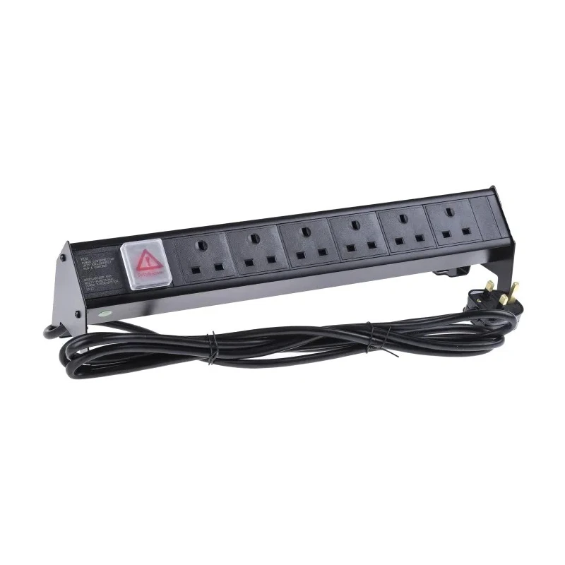 RS PRO 16A 6 Gang Extension Lead, 3m Cable Type G 839-9806