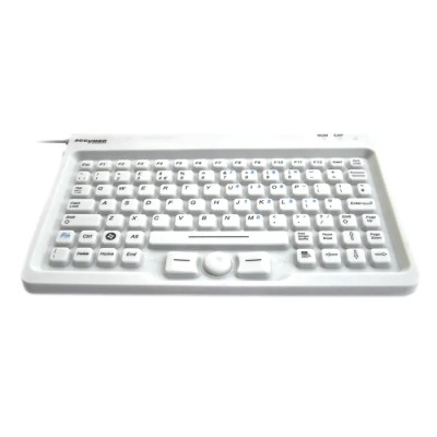 Ceratech Wired USB Standard Keyboard QWERTY (UK) White KYBNA-SIL-MINCWH