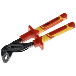 RS PRO Water Pump Plier, 240mm Overall, VDE/1000V Approved, Insulated Handle, Chrome Vanadium Steel 847-3771