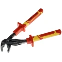 RS PRO Water Pump Plier, 240mm Overall, VDE/1000V Approved, Insulated Handle, Chrome Vanadium Steel 847-3771