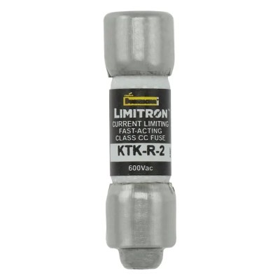 Eaton Melamine Body Fast Acting Cartridge Fuse 2A 600V AC 10 x 38 mm KTK-R-2