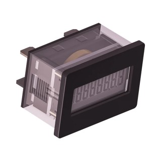 Trumeter 8 Digit LCD Hour Meter Panel Mount 7mm Digit Height 300V DC 85°C 3410-2010
