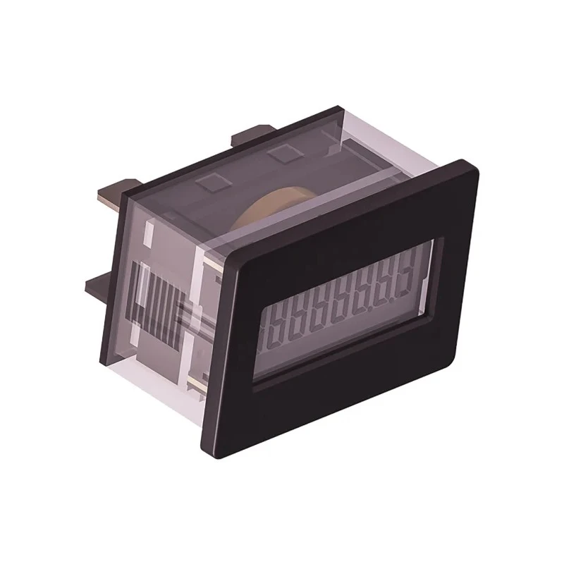 Trumeter 8 Digit LCD Hour Meter Panel Mount 7mm Digit Height 300V DC 85°C 3410-2010