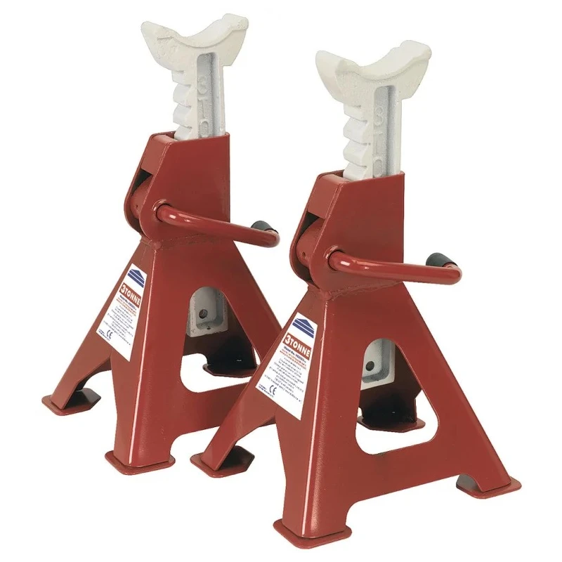 RS PRO Axle Stand 287 mm - 427 mm 3 Ton Load Capacity Ratchet-Operated Cast Iron 851-7565